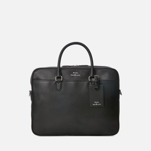 Polo Ralph Lauren Men's Smooth Leather Commuter Business Case - Black