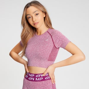 MP Curve Crop kortærmet T-shirt med kort ærme til kvinder - Deep Pink