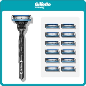 Gillette Mach3 Value Pack: Handle + 12 Razor Blades