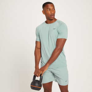 MP Men's Linear Mark Graphic Training Short Sleeve T-Shirt - Ice Blue