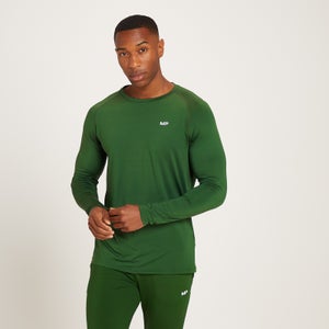 MP vyriški „Linear Mark Graphic“ treniruočių marškinėliai ilgomis rankovėmis – Tamsiai žalia