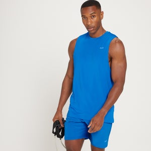 MP muška majica bez rukava za trening s Linear Mark grafičkim prikazom - istinski plava boja