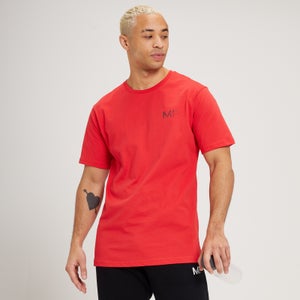 Camiseta de manga corta con estampado gráfico gradual para hombre de MP - Rojo