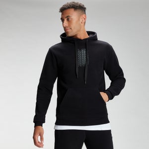 MP vīriešu džemperis ar kapuci “Repeat MP Graphic” — Melns
