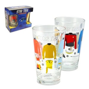 Coop Star Trek Uniforms & Equipment Pint Glasses Set of 2