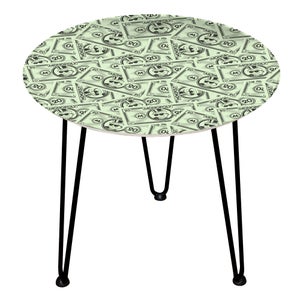 Decorsome Monopoly Money 20 Wooden Side Table