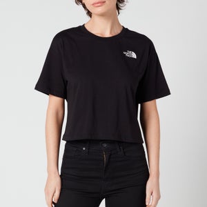 The North Face Women's Cropped Simple Dome Short Sleeve T-Shirt - TNF Black