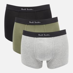 PS Paul Smith Men's 3-Pack Trunk Boxer Shorts - Black/Green/Grey