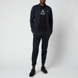 EA7 Men's Core Identity French Terry Tracksuit - Night Blue