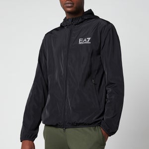 EA7 Men's Train Core ID Hooded Light Bomber Jacket - Black