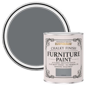 Rust-Oleum Chalky Furniture Paint - Anthracite - 750ml