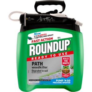 Roundup Path & Drive Ready To Use Pump N Go Weedkiller - 5L