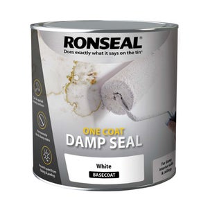 Ronseal White - One Coat Anti-Damp Paint - 2.5L