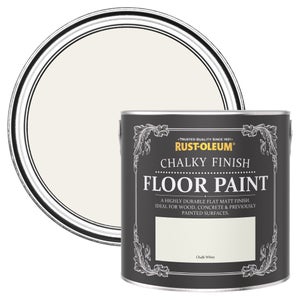 Rust-Oleum Chalky Floor Paint Chalk White 2.5L