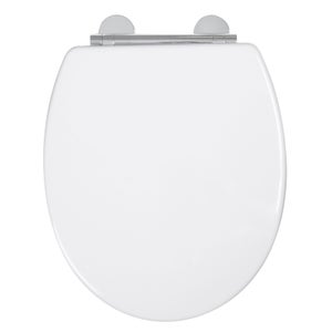 Croydex Lugano Moulded Wood Toilet Seat - White