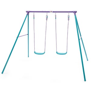 Plum Sedna Double Swing Set - Purple/Teal