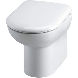 Balterley D Shape Back To Wall Pan and Soft Close Toilet Seat