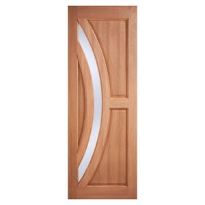 Harrow External Glazed Unfinished Hardwood 1 Lite Door - 813 x 2032mm