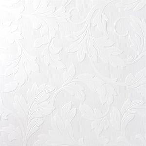 White Wallpaper & Wall Coverings, Textured Murals