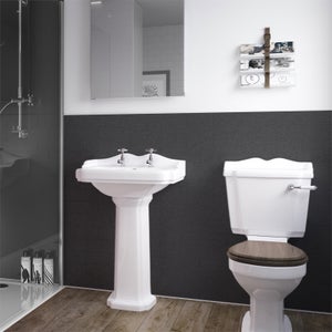Wetwall Brushed Blk 2 Sided Wall Kit - Composite