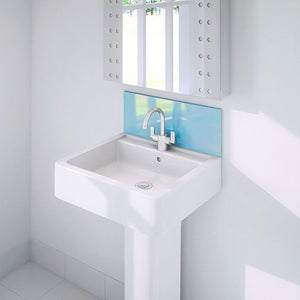 Wetwall Upstand - 600 x 200mm - Essence - Glass