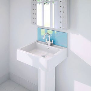 Wetwall Upstand - 900 x 200mm - Essence - Glass