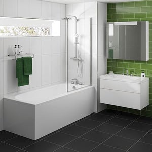 Colorado White Single Ended Straight Bath 1600 x 700mm