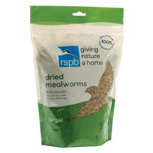 RSPB Dried Mealworms Wild Bird Treat - 500g