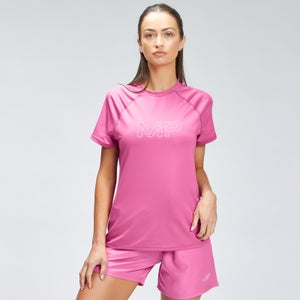 MP Damen Repeat Mark Grafik Training T-Shirt — Pink