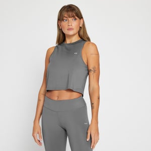 MP moteriški trumpi „Repeat MP“ treniruočių marškinėliai – Carbon