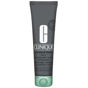 Clinique Cleansers & Makeup Removers All About Clean 2-In-1 Charcoal Mask + Scrub 100ml