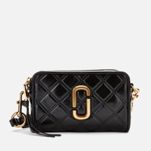 Marc Jacobs Women's The Softshot 21 Quilted Cross Body Bag - Black/Gold