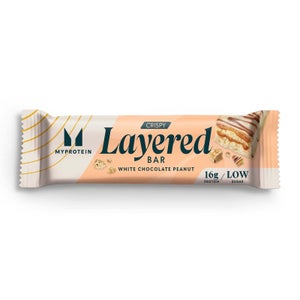 Myprotein Crispy Layered Bar, White Chocolate Peanut, 58g (Sample)