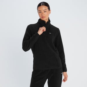 MP Damen Essential 1/4 Reißverschluss Fleece — Schwarz