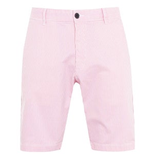 Slim Chino Shorts - Pink/White