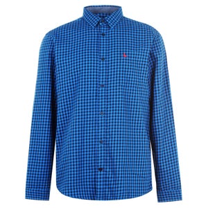 Newick Flannel Gingham Shirt - Cobalt