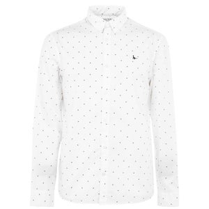 Ramsay Poplin Multi Print Shirt - White