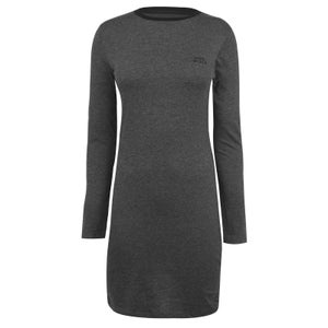 Newtonmore Long Sleeve Ringer Dress - Charcoal