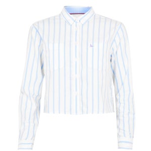 Glydebourne Crop Shirt - Blue Stripe
