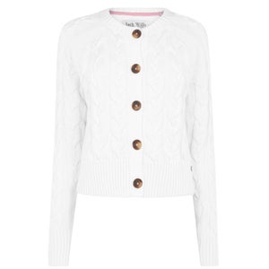 Westby Chunky Cable Cardigan - Vintage White