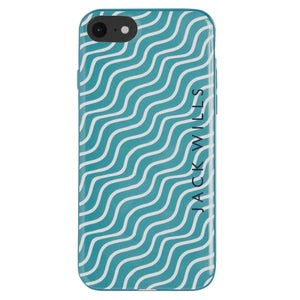 Flint Wave Graphic Iphone Case 6 6s 7 8 - Teal
