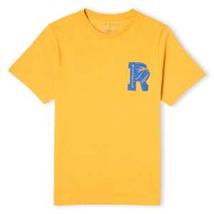 Camiseta unisex con estampado de bolsillo Bulldog de Riverdale - Amarillo