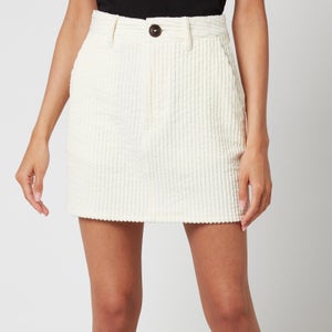 AMI Women's Corduroy Mini Skirt - Off White