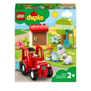 LEGO DUPLO Town: Farm Tractor & Animal Care Toddler Toy (10950)