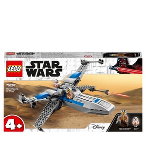 LEGO Star Wars Resistance X-Wing Starfighter, Giocattoli per Bambini 4+ Anni con Minifigure di Poe Dameron, 75297