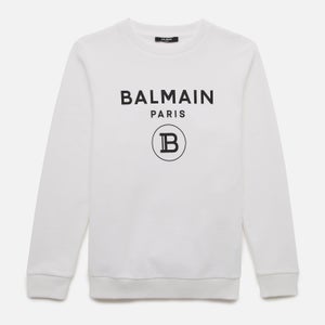 Balmain Boys' Logo Sweatshirt - Bianco