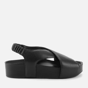 Simon Miller Women's Vegan Cross Dip Cross Front Sandals - Black