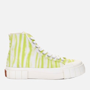 Good News Women's Ombre Palm Hi-Top Trainers - Lime