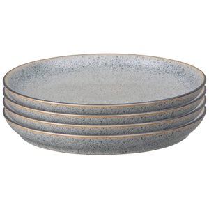 Denby Studio Grey Coupe Dinner Plate Set (Set of 4)