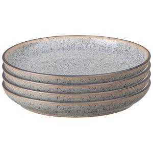 Denby Studio Grey Small Coupe Plate - Set of 4